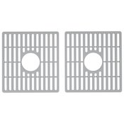 Vigo Noma 29-1/2" L x 14-3/4" W Silicone Basin Rack for 33" Double Bowl Kitchen Sink Gray
