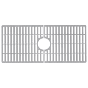 Vigo Noma 32-1/2" L x 14-9/16" W Silicone Basin Rack for 36" Single Bowl Kitchen Sink Gray