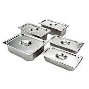 Viking Heavy-Gauge Pan and Lid Set for use with Electric Warming Drawers Stainless Steel