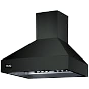 Viking 36 Inch Wide Wall Mounted Range Hood Shell with Commercial-Style Baffle Filter System Antique Bronze