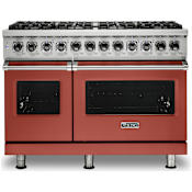 Viking 48 Inch Wide 7.27 Cu. Ft. Free Standing Dual Fuel Range with Vari-Speed Dual Flow Convection and SureSpark Ignition System Spiced Cider