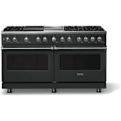 Viking 5 Series 60 Inch Wide 9.4 Cu. Ft. Free Standing Dual Fuel Range with Griddle and Grill - LP Antique Bronze