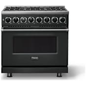 Viking 7 Series 36 Inch Wide 5.6 Cu. Ft. Free Standing Dual Fuel Range Antique Bronze