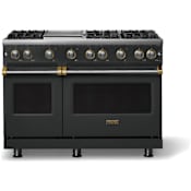 Viking 5 Series 48 Inch Wide 6.1 Cu. Ft. Free Standing Gas Range with Griddle and Pro Sealed Burner System - LP Antique Bronze