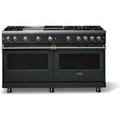 Viking 5 Series 60 Inch Wide 8 Cu. Ft. Free Standing Gas Range with Dual Oven, Grill and Griddle - LP Antique Bronze