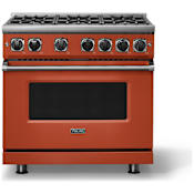 Viking 7 Series 36 Inch Wide 5.1 Cu. Ft. Free Standing Gas Range Spiced Cider