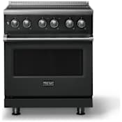 Viking 5 Series 30 Inch Wide 4.7 Cu. Ft. Free Standing Induction Range with Rapid Ready Preheat System Antique Bronze