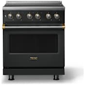 Viking 5 Series 30 Inch Wide 4.7 Cu. Ft. Free Standing Induction Range with MagneQuick Induction Element Antique Bronze