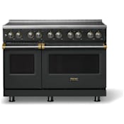 Viking 5 Series 48 Inch Wide 7.3 Cu. Ft. Free Standing Induction Range with Dual Oven and Rapid Ready Preheat System Antique Bronze
