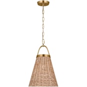 Visual Comfort Whitby 13" Wide Pendant Burnished Brass