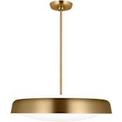 Visual Comfort Draper 3 Light 22" Wide Pendant Burnished Brass