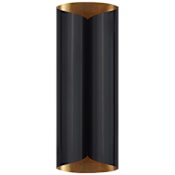 Visual Comfort Selfoss 23" Large Sconce by AERIN Black / Hand Rubbed Antique Brass