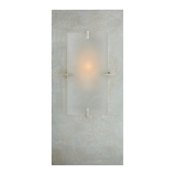 Visual Comfort Dominica 20" Rectangle Sconce with Alabaster Shade by AERIN Burnished Silver Leaf / Alabaster