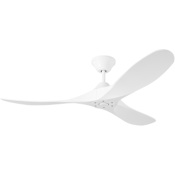 Visual Comfort Maverick 52" 3 Blade Indoor / Outdoor Ceiling Fan Matte White