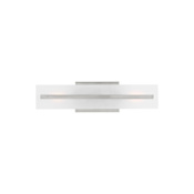 Visual Comfort Dex 18" Wide Bath Bar with Frosted Glass Shade Brushed Nickel