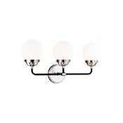 Visual Comfort Cafe 3 Light 22" Wide Bathroom Vanity Light Brushed Nickel
