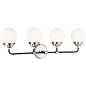 Visual Comfort Cafe 4 Light 30" Wide Bathroom Vanity Light Brushed Nickel