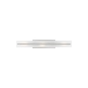Visual Comfort Dex 30" Wide LED Bath Bar with Frosted Glass Shade Brushed Nickel