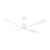 Visual Comfort Launceton 72" 4 Blade Indoor / Outdoor Ceiling Fan with Remote Control Included Matte White
