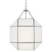 Visual Comfort Morrison 3 Light 19" Wide LED Pendant with Frosted Glass Shade - Bulbs Included Brushed Nickel