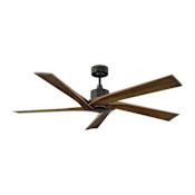 Visual Comfort Aspen 56" 5 Blade Indoor / Outdoor Ceiling Fan with Remote Control Included Aged Pewter