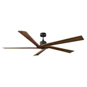 Visual Comfort Aspen 70" 5 Blade Indoor / Outdoor Ceiling Fan Remote Control Included Aged Pewter