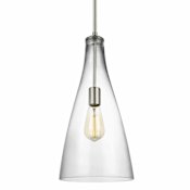 Visual Comfort Arilda 9" Wide LED Mini Pendant Brushed Nickel