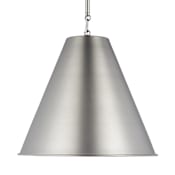 Visual Comfort Gordon 15" Wide Pendant Antique Brushed Nickel