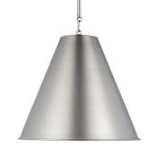 Visual Comfort Gordon 15" Wide LED Pendant Antique Brushed Nickel