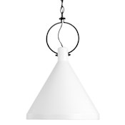 Visual Comfort Lyon 14" Wide LED Mini Pendant - Bulb Included Matte White