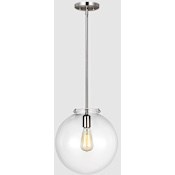 Visual Comfort Kate 12" Wide LED Pendant Brushed Nickel