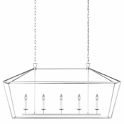 Visual Comfort Dianna 5 Light 17" Wide Taper Candle Chandelier Brushed Nickel