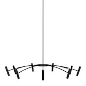 Visual Comfort Aerial 18 Light 35" Wide LED Chandelier Matte Black / 3000K
