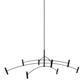 Visual Comfort Aerial 16 Light 60" Wide LED Chandelier Matte Black / 3000K