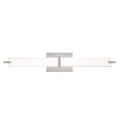 Visual Comfort Metro 5" Tall LED Bathroom Sconce Satin Nickel