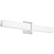 Visual Comfort Milan Single Light 24-1/2" Wide Integrated LED Bath Bar with Acrylic Diffuser - 277 Volt and ADA Compliant Chrome / White Acrylic / 3000K