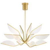 Visual Comfort Belterra 38" Wide LED Abstract Chandelier Natural Brass