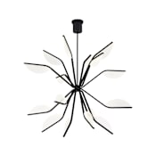 Visual Comfort Belterra 16 Light 47" Wide LED Globe Chandelier with Acrylic Diffusers Matte Black