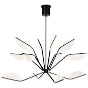 Visual Comfort Belterra 48" Wide LED Abstract Chandelier Matte Black