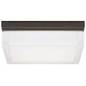 Visual Comfort Boxie 9" Wide LED Flush Mount Square Ceiling Fixture Antique Bronze