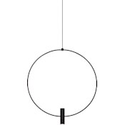 Visual Comfort Layla 2 Light 18" Wide LED Low Voltage Pendant - FreeJack Mounting Nightshade Black