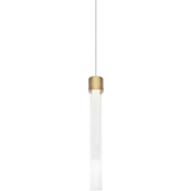 Visual Comfort Linger 2" Wide LED Mini Low Voltage Pendant - FreeJack Mounting Natural Brass