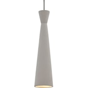 Visual Comfort Windsor 5" Wide Mini Pendant for Freejack System with a Gray Shade Antique Bronze