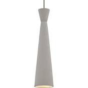 Visual Comfort Windsor 5" Wide LED Mini Pendant for Freejack System with a Gray Shade and LED Bulb Antique Bronze