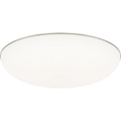 Visual Comfort Megan Convertible Single Light 13" Wide Integrated LED Flush Mount Ceiling Fixture / Wall Sconce with an Acrylic Shade Satin Nickel / 2700K