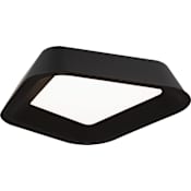 Visual Comfort Rhonan 13" Wide LED Flush Mount Ceiling Fixture Nightshade Black