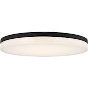 Visual Comfort Wyatt 16" Wide LED Flush Mount Ceiling Fixture Nightshade Black