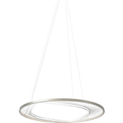 Visual Comfort Interlace 45" Wide Integrated LED Ring Chandelier Satin Nickel / 2700K