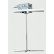 Visual Comfort Kable Lite 4" Square Single Power Feed Canopy Satin Nickel