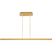 Visual Comfort Stagger 48" Wide Linear Chandelier Natural Brass
